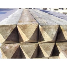 Softwood Fence Post With 4 Way Weather (pointed top) 150mm x 150mm