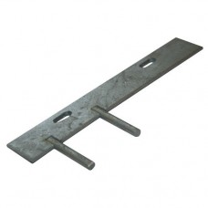 Concrete Gravel Board Fitting - Double 2 Pin Cleat