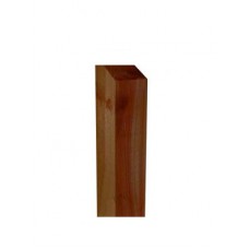 Fence Post Flat top Half Weather - Brown  100mm x 100mm